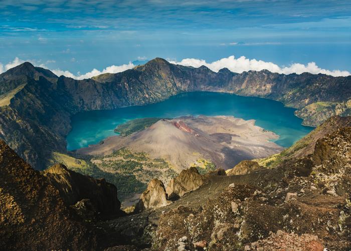 Wulkan Rinjani na wyspie Lombok